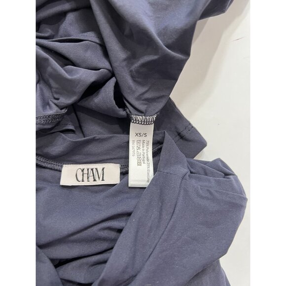 CHAM Long Sleeve Cut-Out Dress in Blue - Picture 6 of 6